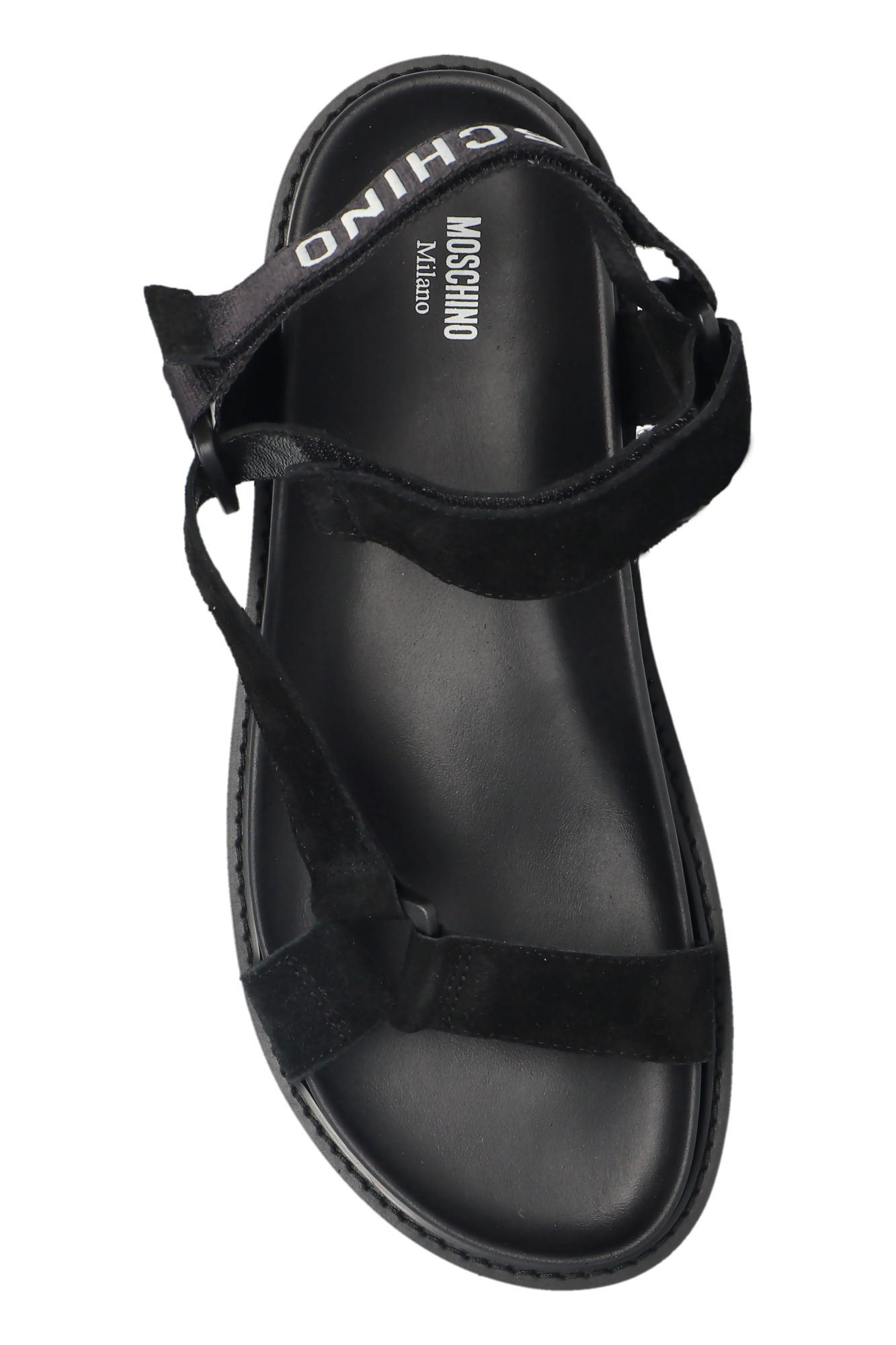 サンダル Moschino SS25 (MB16253G0M GF0000) Black Sandals with logo Moschino - Vitkac AS
